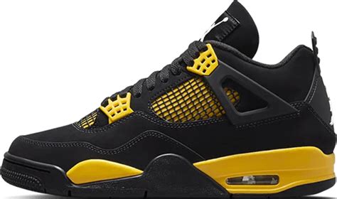 jordan 4 zwart geel